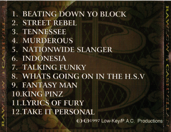 Street Rap Compilation Vol 1 w/ Artwork MUSIC AUDIO CD